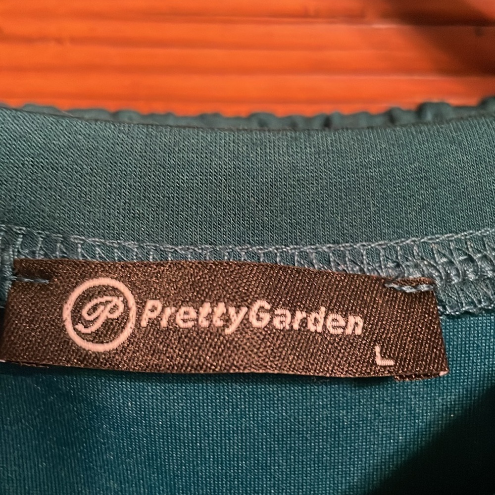 Pretty Garden - Matching Wide Leg Pants And Sweatshirt - Scuba Material - Picture 5 of 6